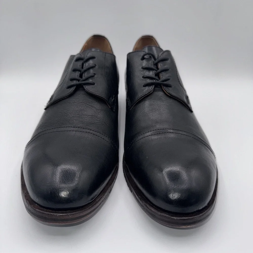 Frye Grant Oxfords Men's Size‎ 13 Black Leather Cap Toe